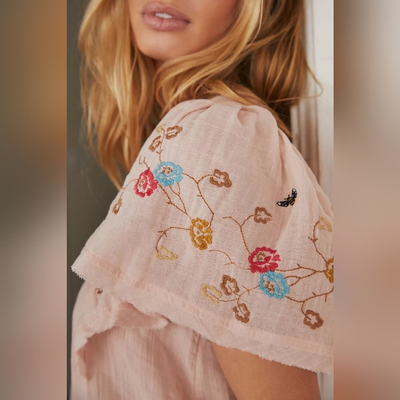 Anthropologie Yvette Lounge Dress in Pink - Picture 3 of 10